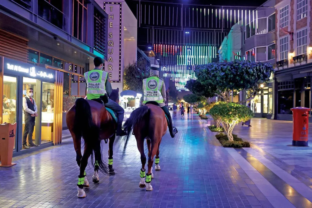 تتنوع مهام هذه الدوريات. الصورة من شرطة دبي