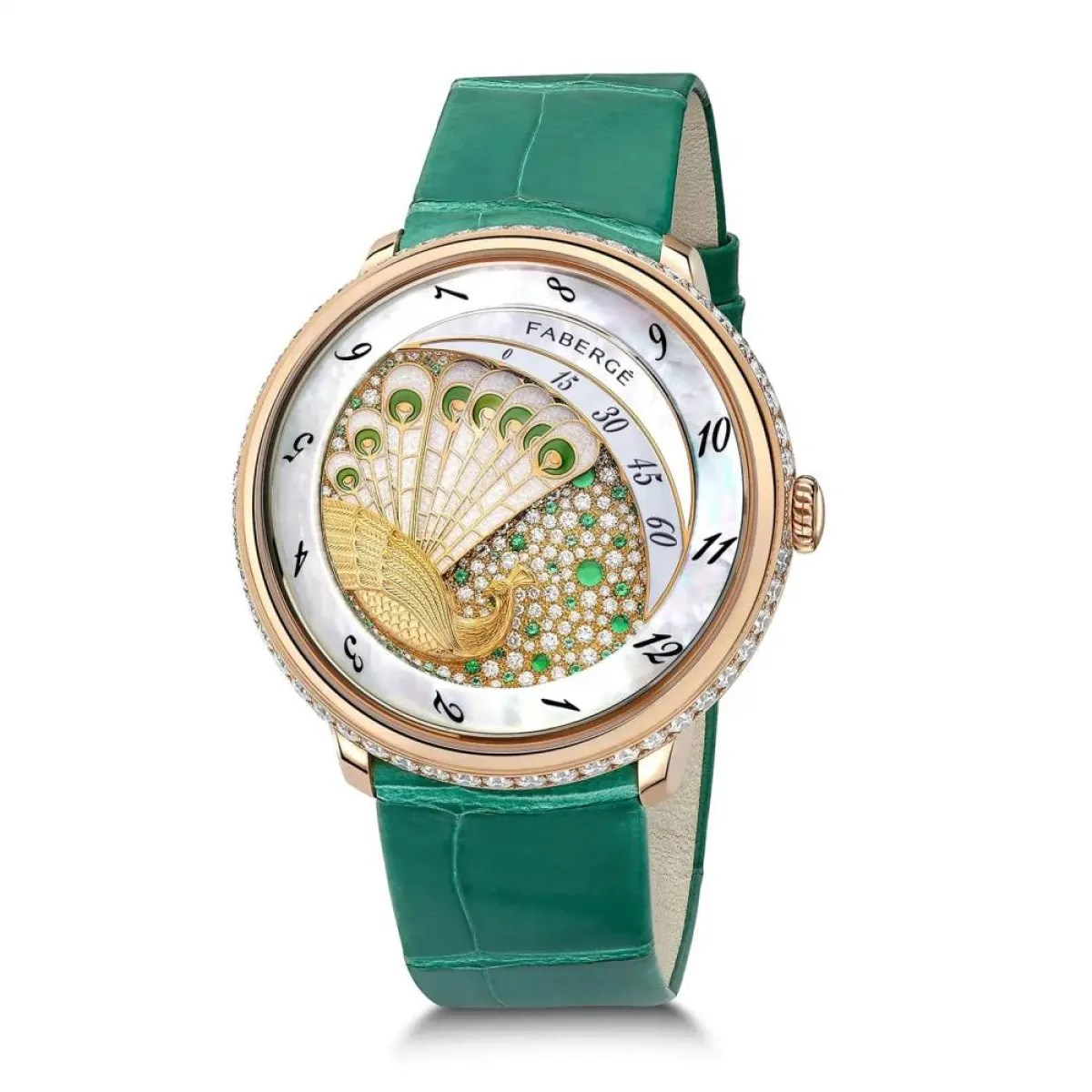 ساعة Compliquée Peacock Emerald من Fabergé