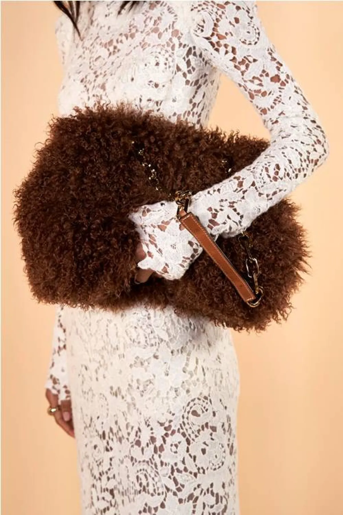 حقيبة باللون البني من إرمانو سيرفينو Ermanno Scervino