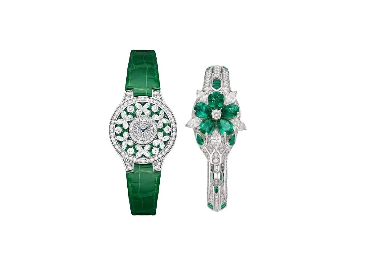 موديلات ساعات مرصعة بالزمرد الاخضر مناسبة لليوم الوطني السعودي 92