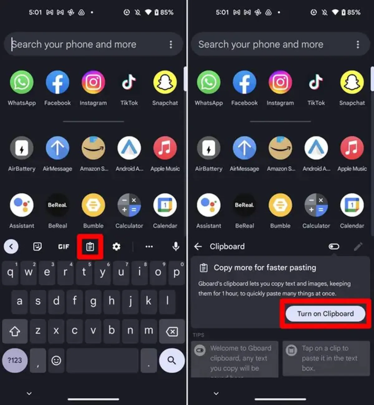 طريقتان لرؤية وتحرير الحافظة الخاصة بك على Android 