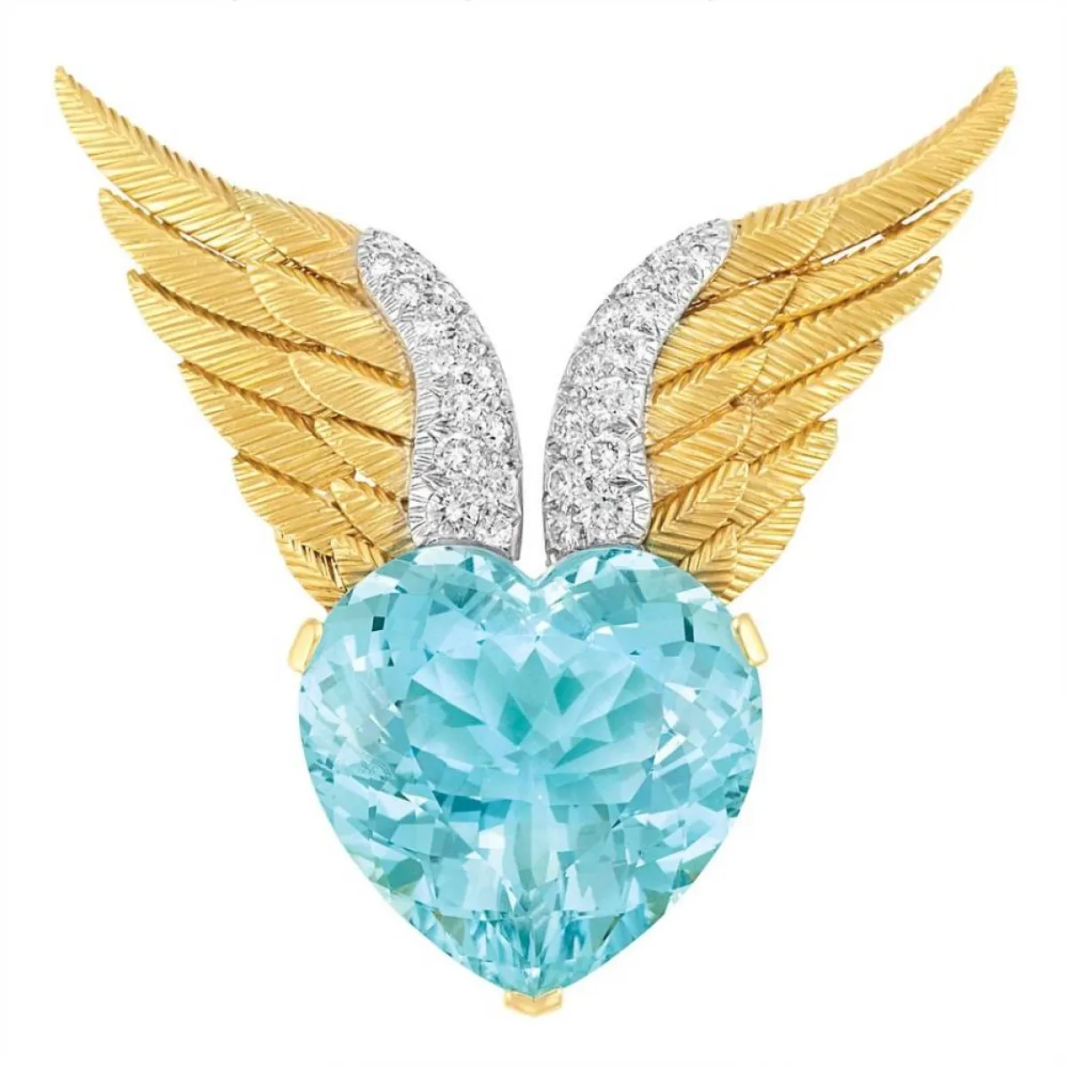 بروش على شكل قلب من فيردورا Verdura