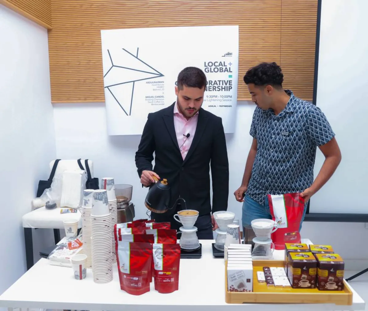 	ورشة العمل التي قدمها خبير القهوة ميغال كاندل