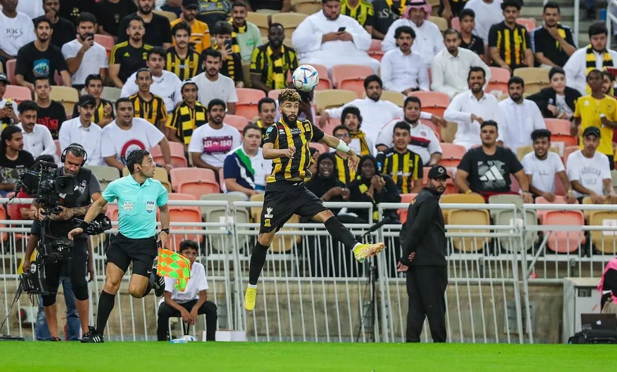 صورة من مباراة الاتحاد والخليج