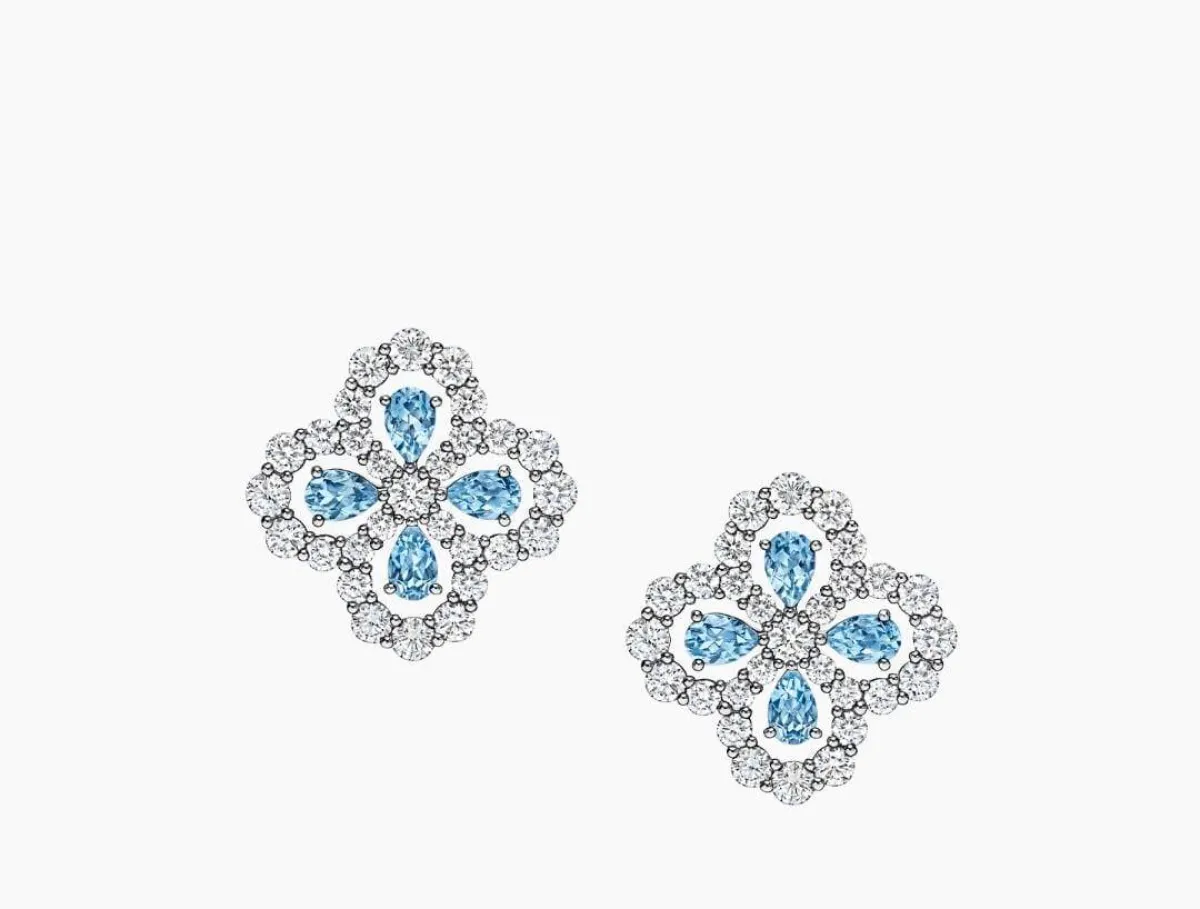 أقراط Diamond Loop Full Motif من هاري وينستون Harry Winston 