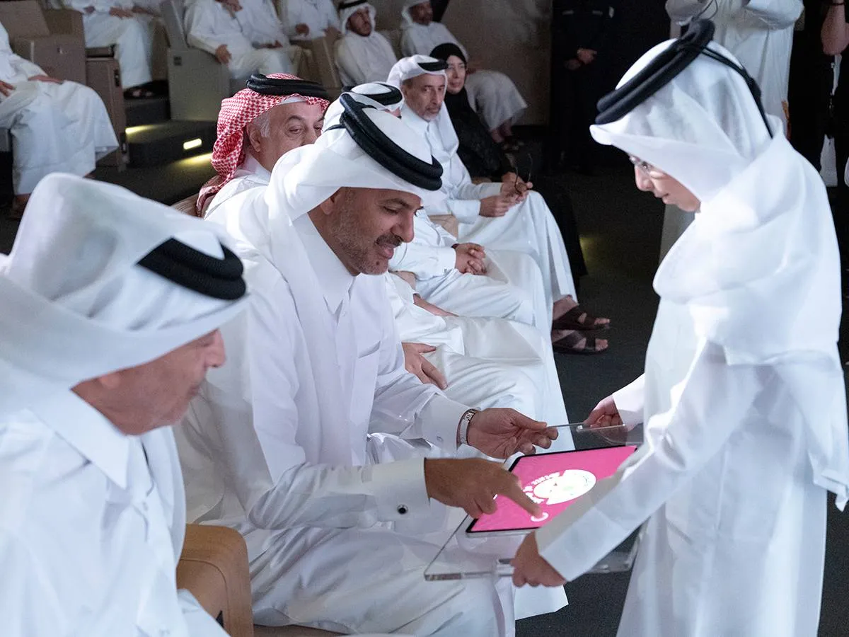 صورة تدشين شعار دولة قطر الجديد