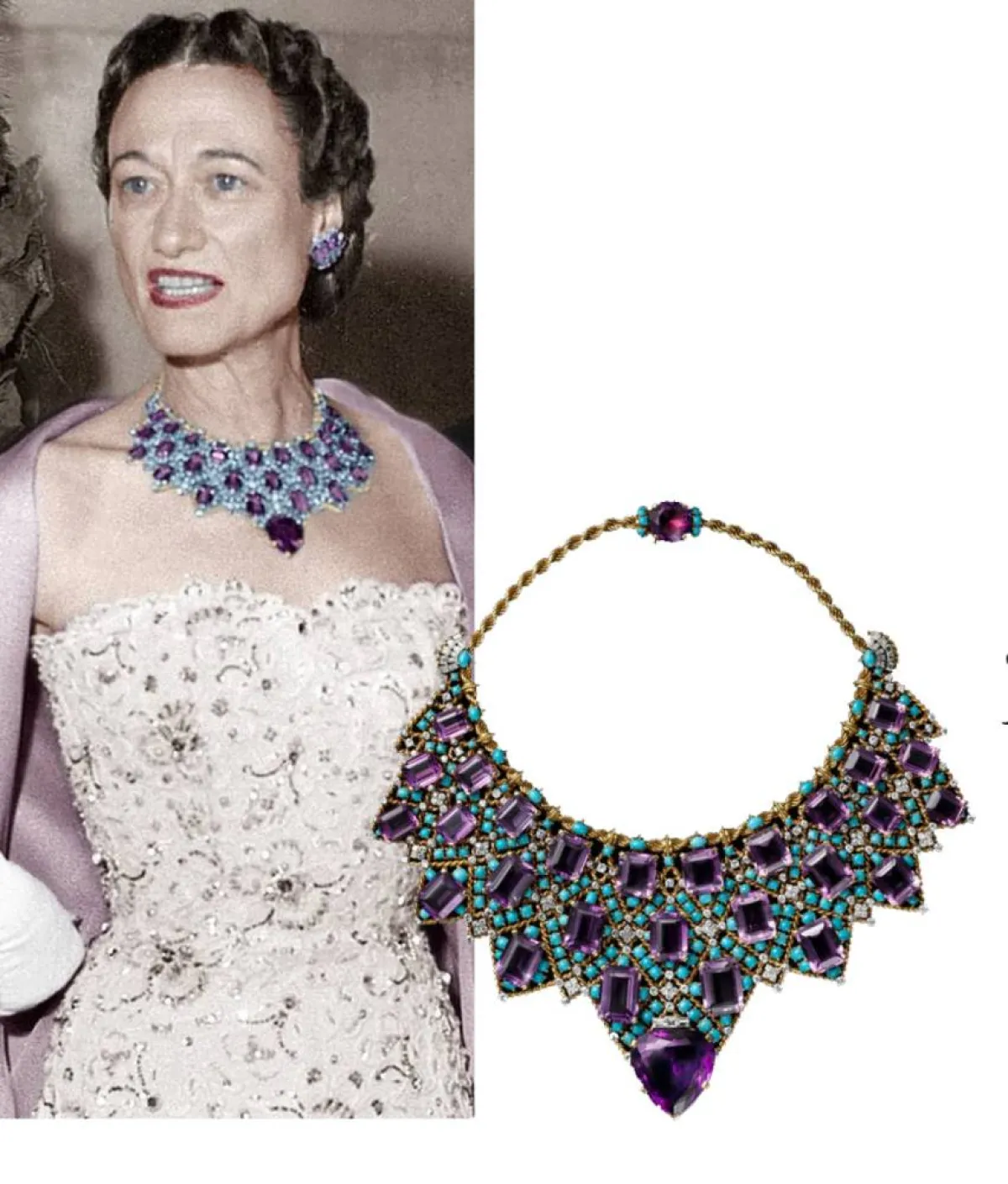 Bib Necklace قلادة الجمشت