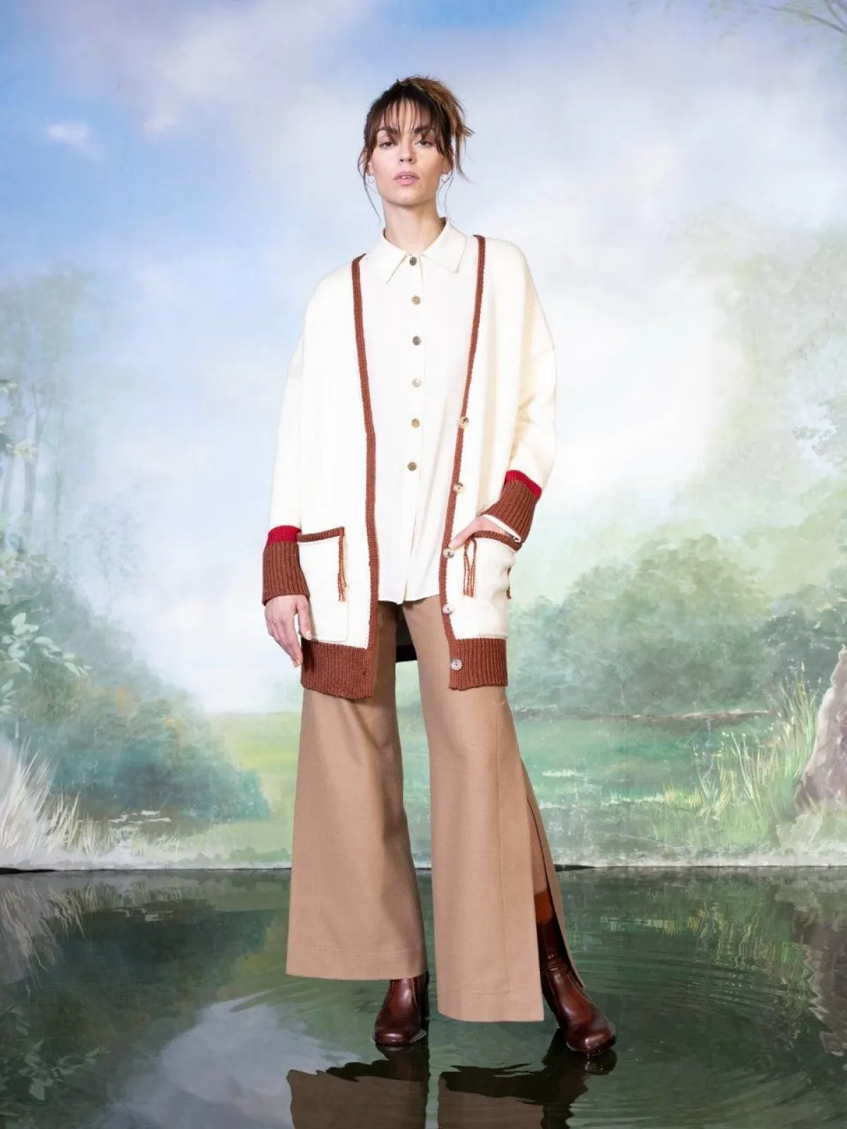 كارديغان ملون أنيق من Benjamin Benmoyal