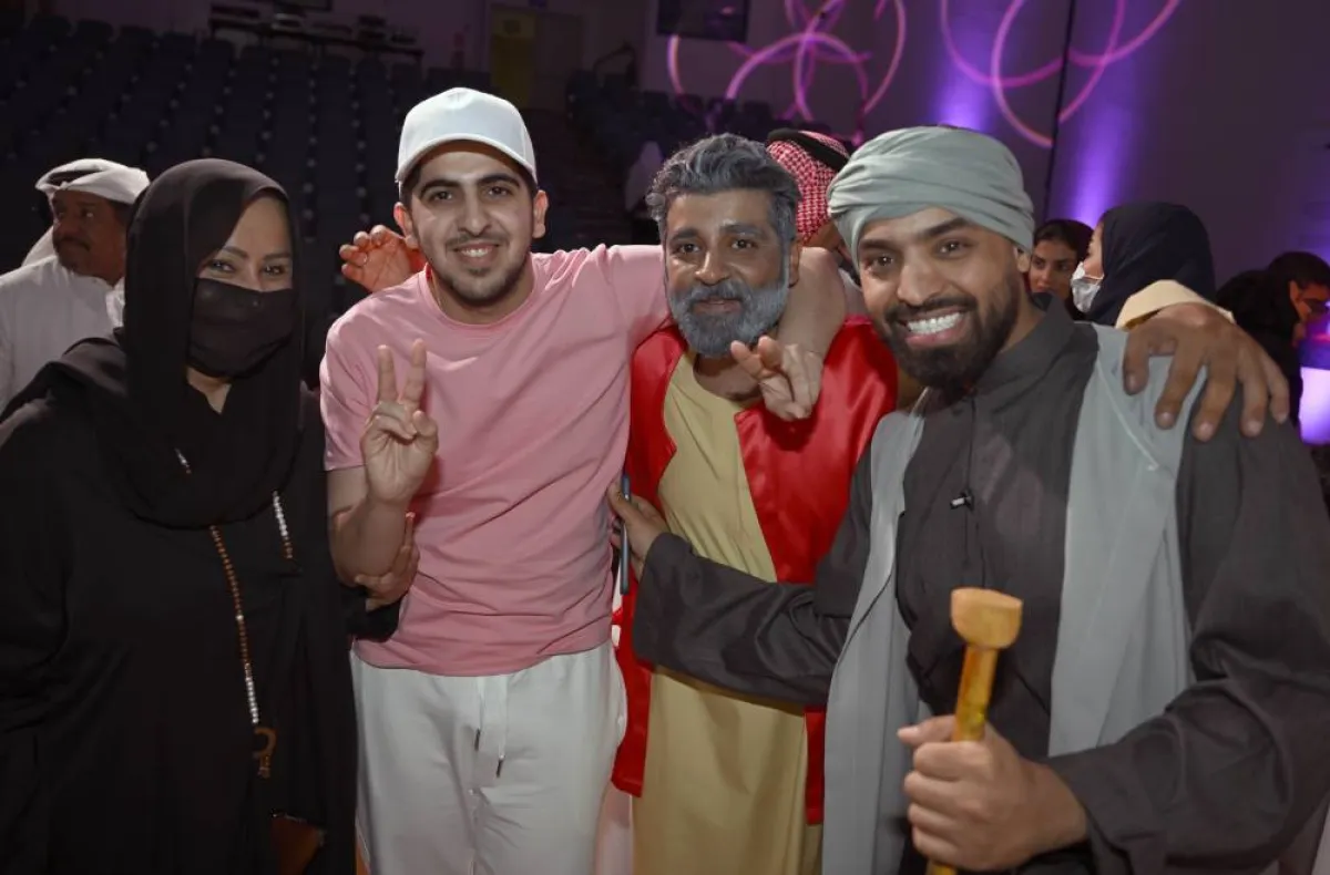 الاميرة سميرة بنت عبدالله الفيصل الفرحان ال سعود مع ابطال المسرحية