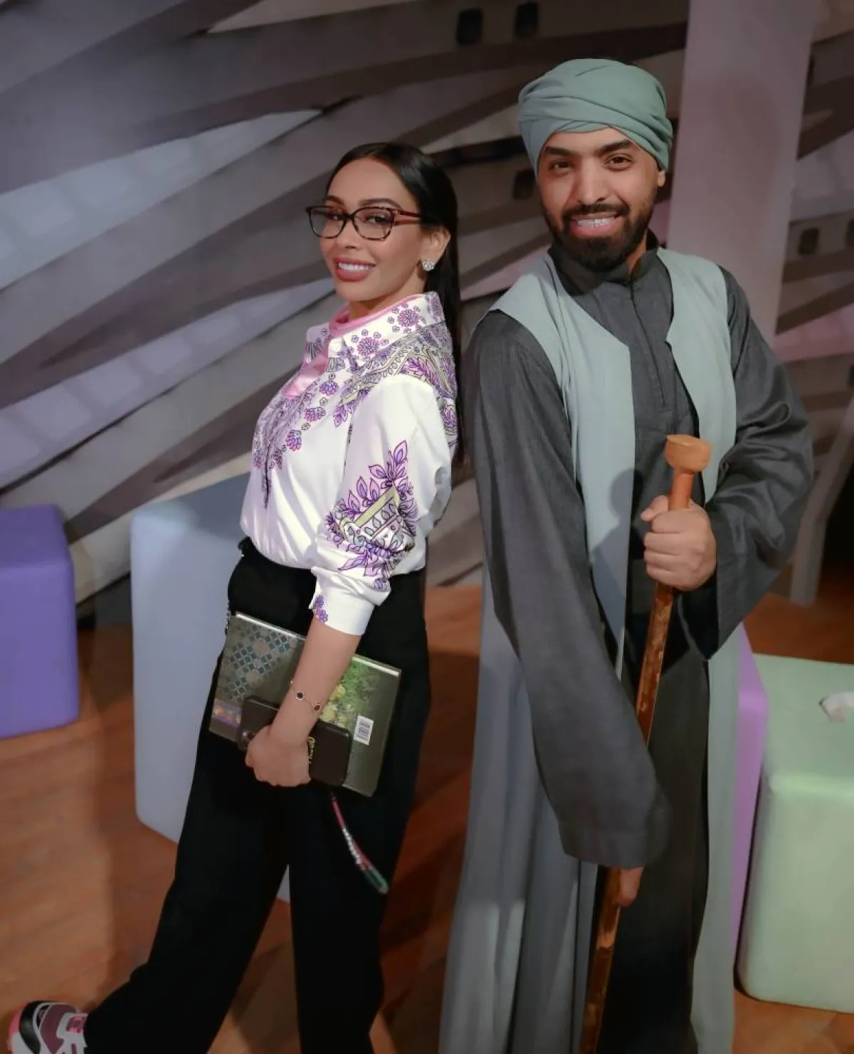 ابطال العمل دنيا العنزي و احمد الرشيد