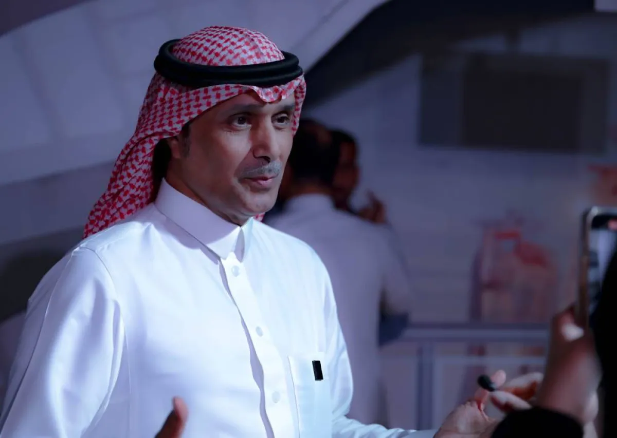 رجا العتيبي في عرض مسرحية صالة 4 -تصوير بشير صالح 