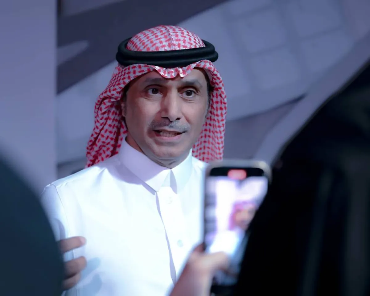 رجا العتيبي في عرض مسرحية صالة 4 -تصوير بشير صالح 