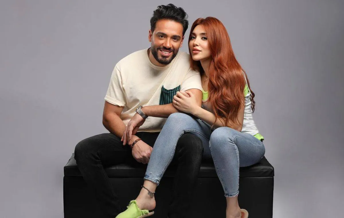 رامي جمال وزوجته ناريمان -  صورة من حسابها على انستغرام