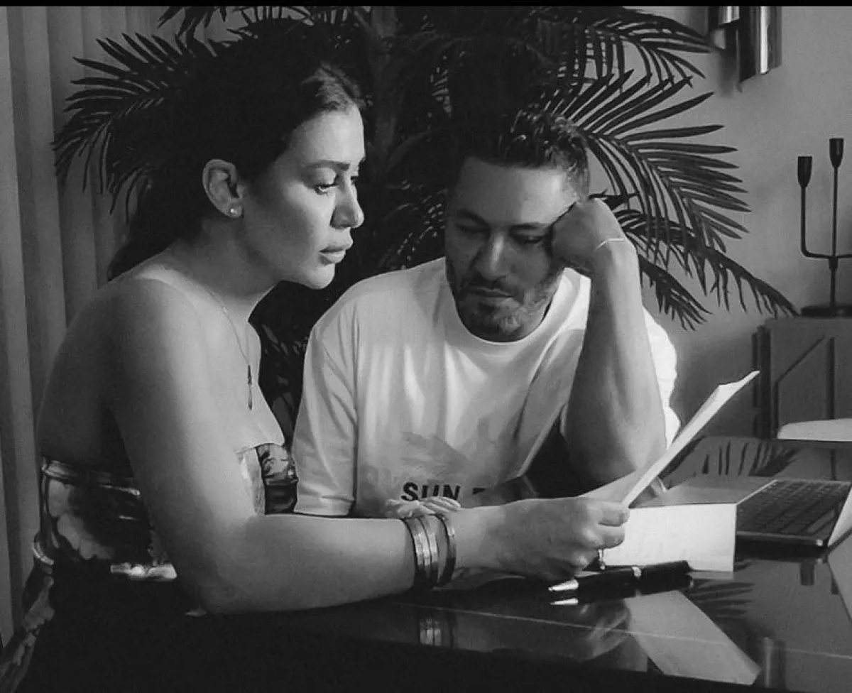 نادين الراسي وشقيقها الراحل جورج الراسي - الصورة من حساب نادين على انستغرام 