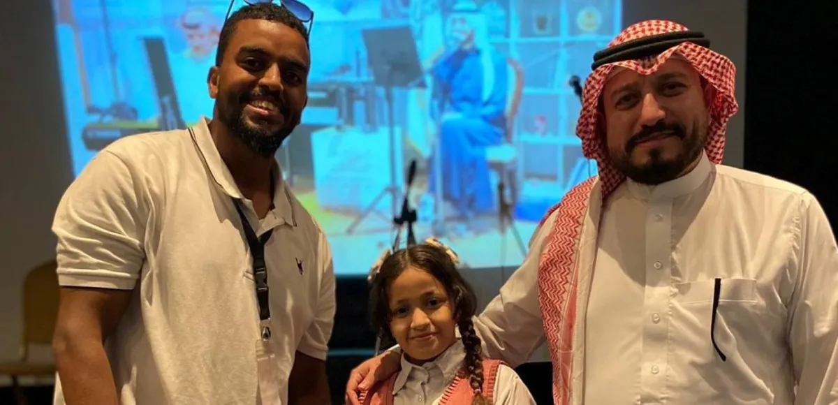 لؤي حمزة وملاك وامين تاج الدين -الصورة من حسابه على تويتر 