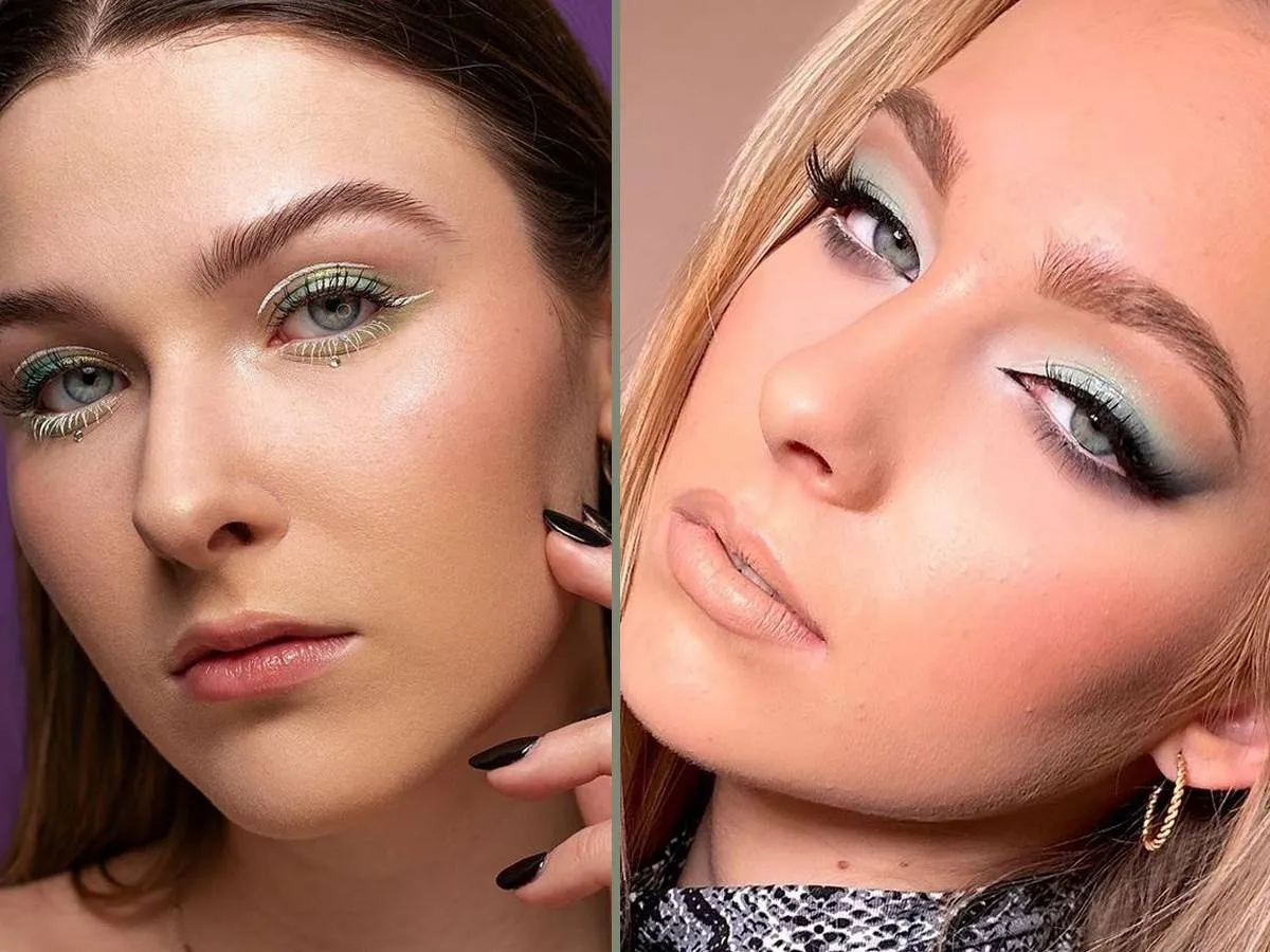 مكياج أخضر ناعم للاحتفال باليوم الوطني السعودي 92