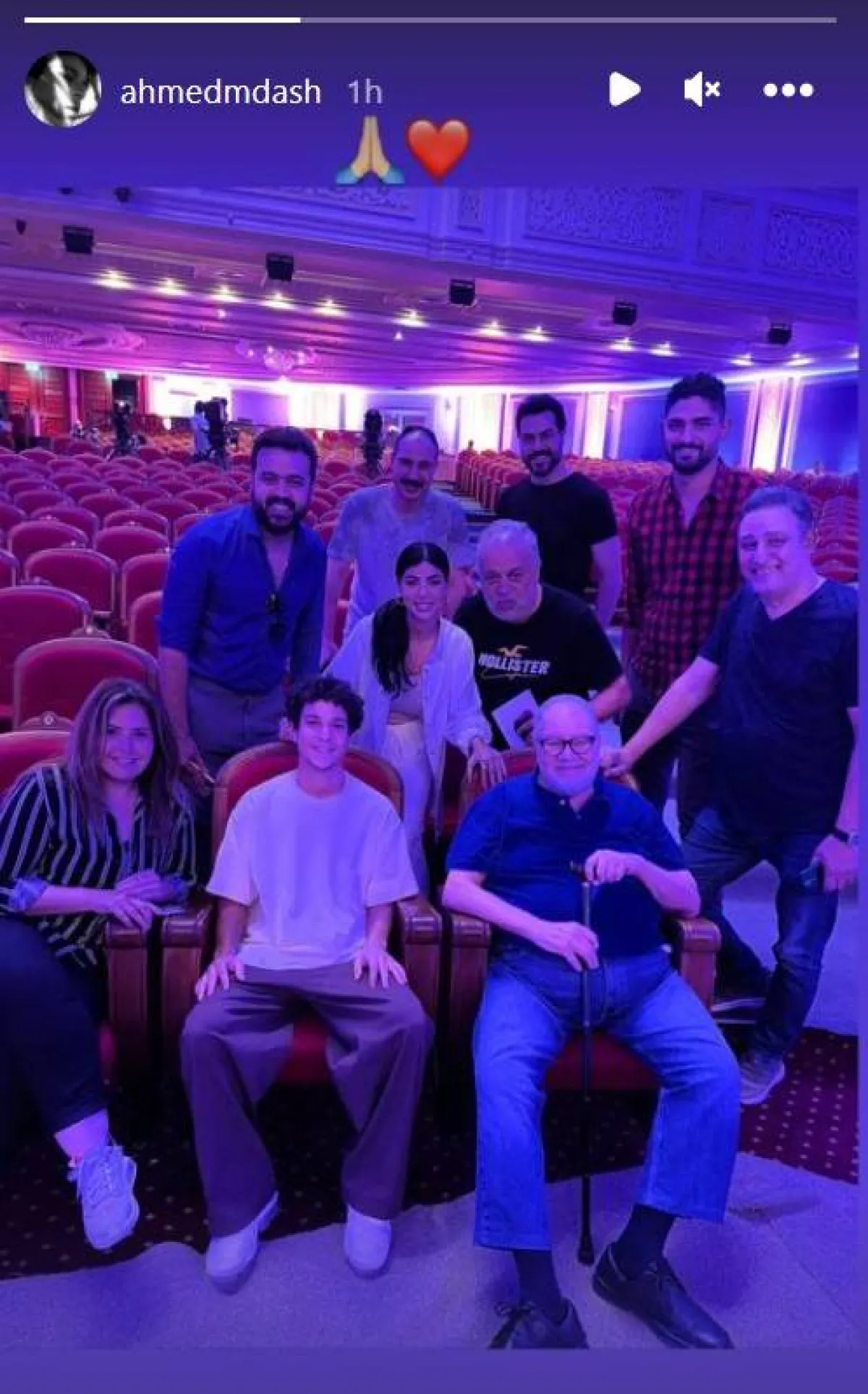 كواليس التحضير لمهرجان القاهرة للدراما - سكرين شوت من " ستوري " أحمد داش عبر حسابه على " انستغرام"