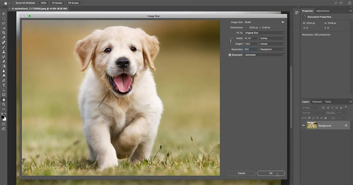 طريقة تغيير حجم صورة في Photoshop على جهازك المحمول