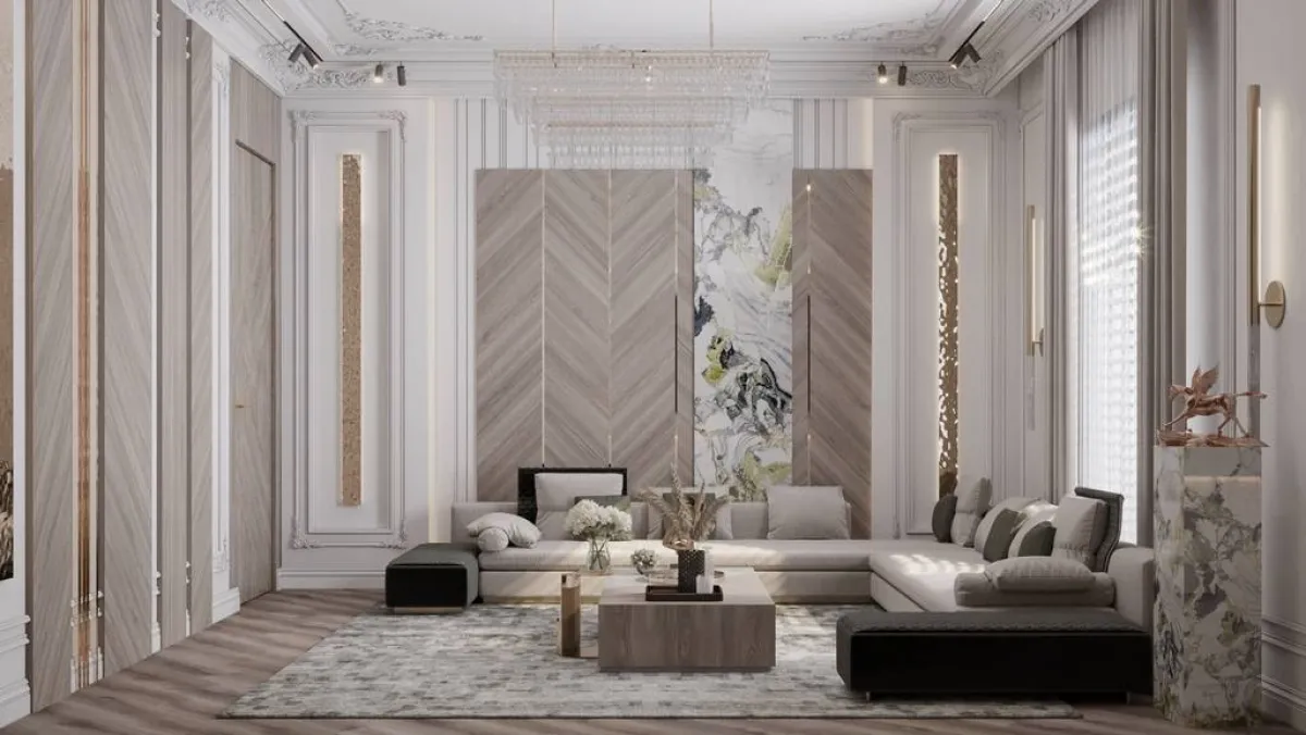 أعمال فخمة في جدران المجلس