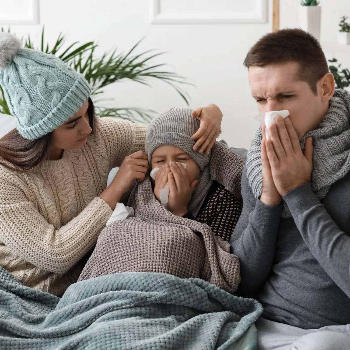 صورة لأسرة مريضة