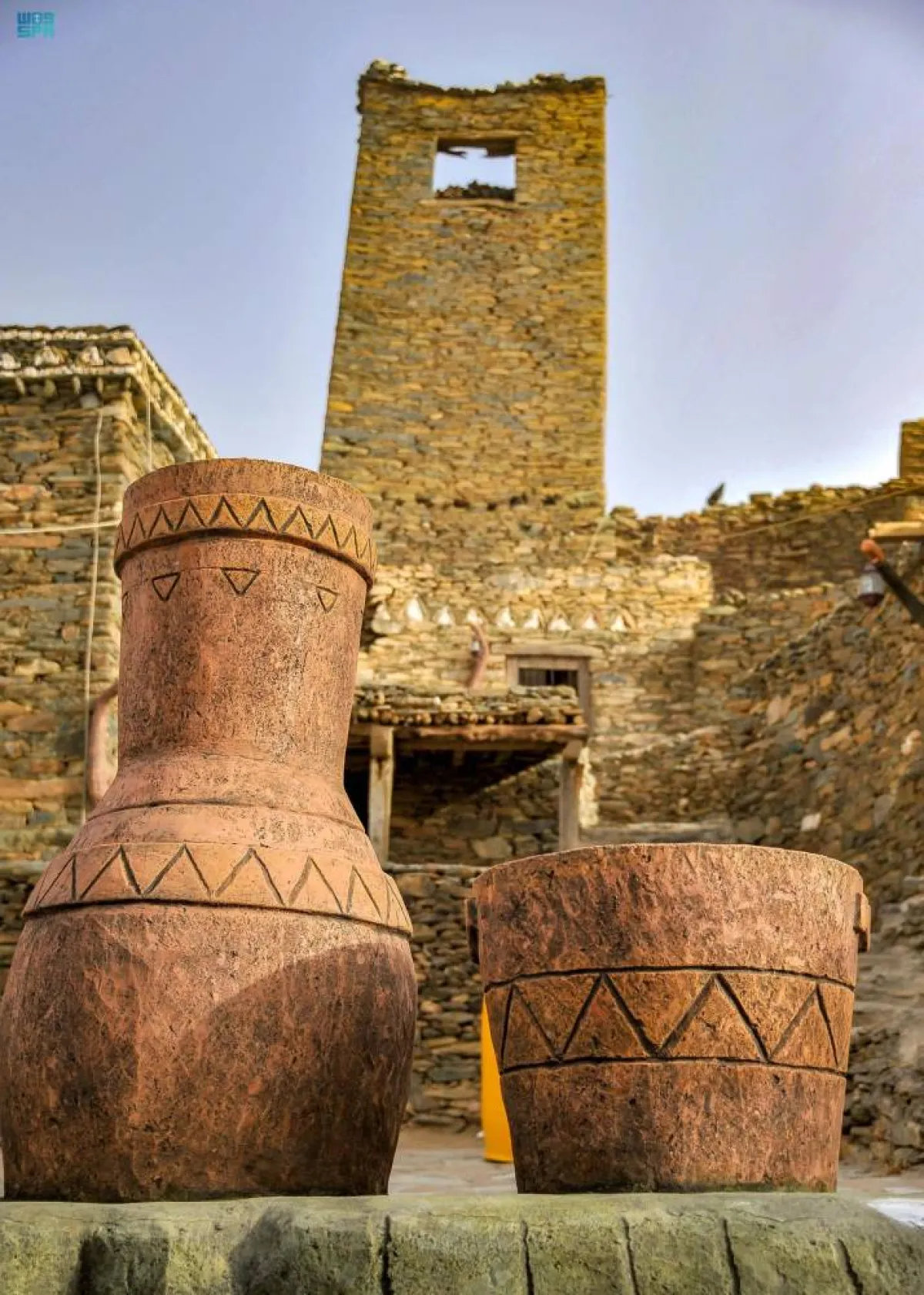 قرى الباحة تحكي مشوار إنجازات المملكة على مدار 92 عاما - الصورة من واس