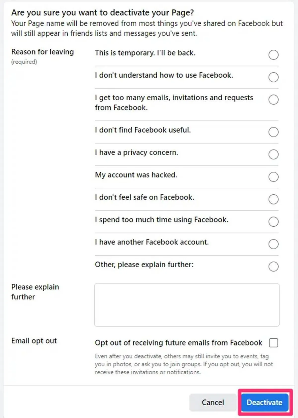 كيف تقوم بحذف صفحة أعمال Facebook أو إلغاء نشرها من العرض العام؟