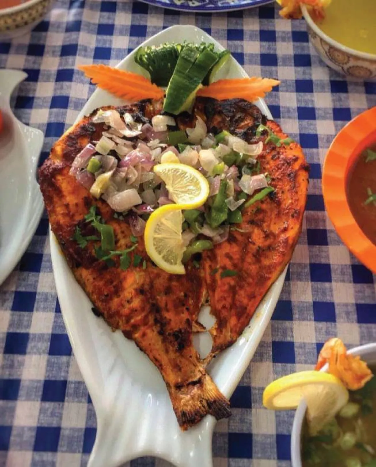 سمك دفتر مشوي بالفرن