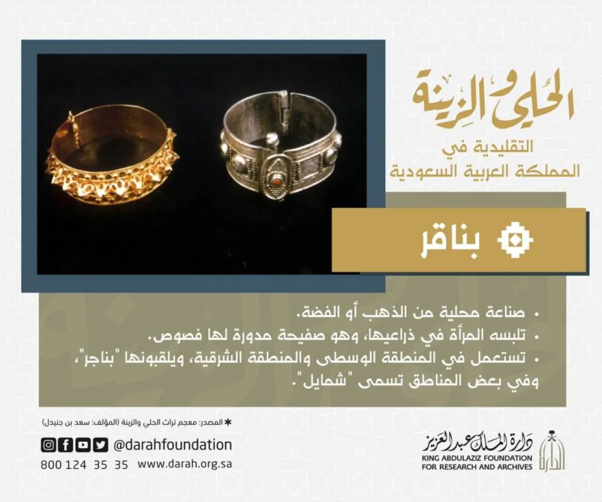 بناقر- الصورة من صفحة مؤسسة "دارة الملك عبدالعزيز" على تويتر