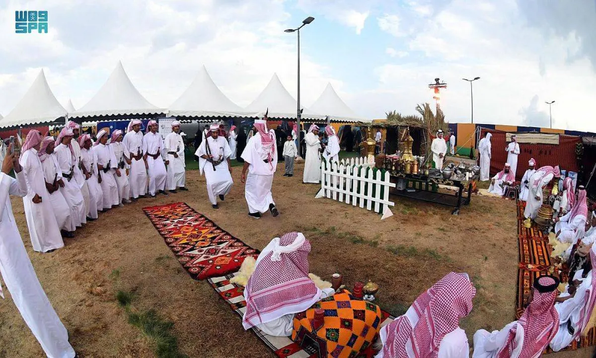 فنون شعبية وفلكلورات ومعارض ضمن احتفالات عسير باليوم الوطني - الصورة من "واس"