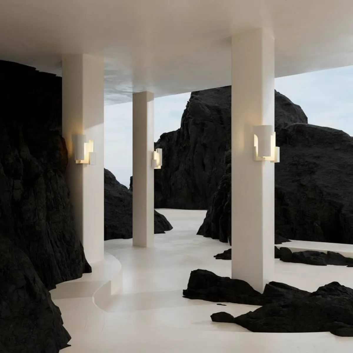 من مجموعة الإضاءة الأخيرة الخاصّة بالمصمّم شارل كلبكيان