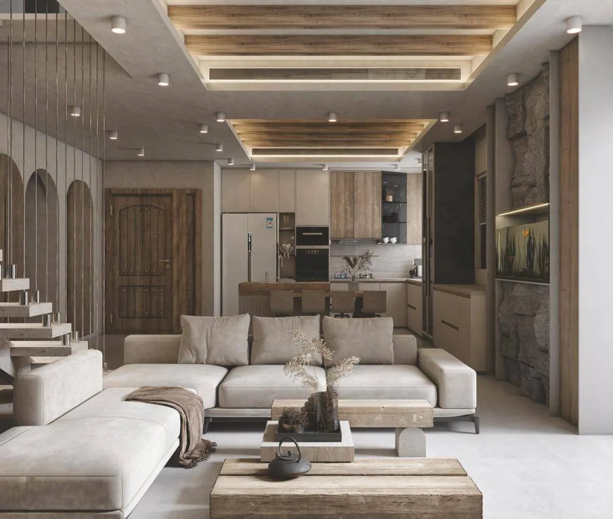 ألوان فاتحة في الديكور الداخلي 