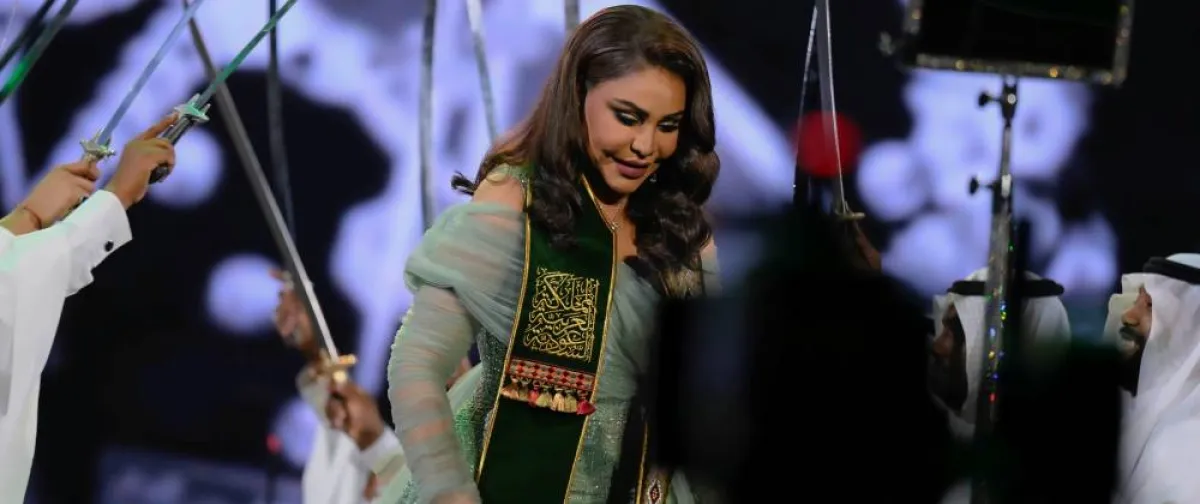 الفنانة احلام في حفل الرياض