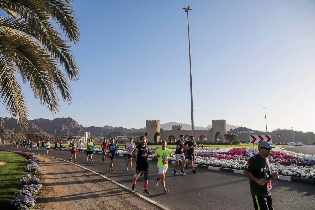 سباق نصف ماراثون تلال حتا.  الصورة من مكتب دبي الإعلامي