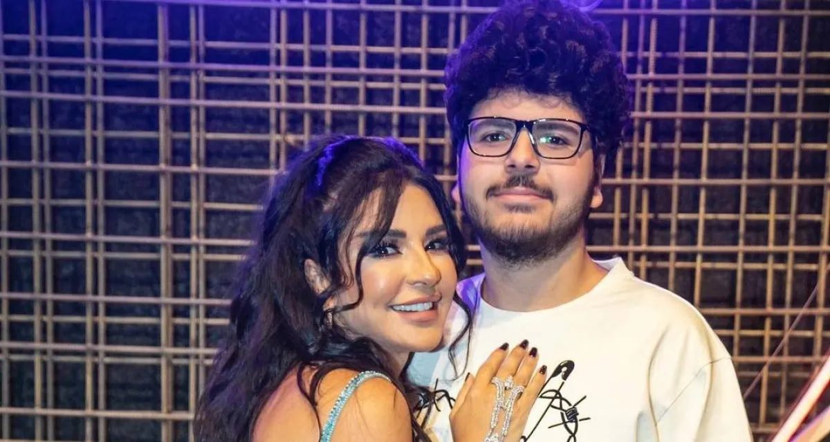 ماغي بو غصن وابنها - صورة من حسابها على انستغرام