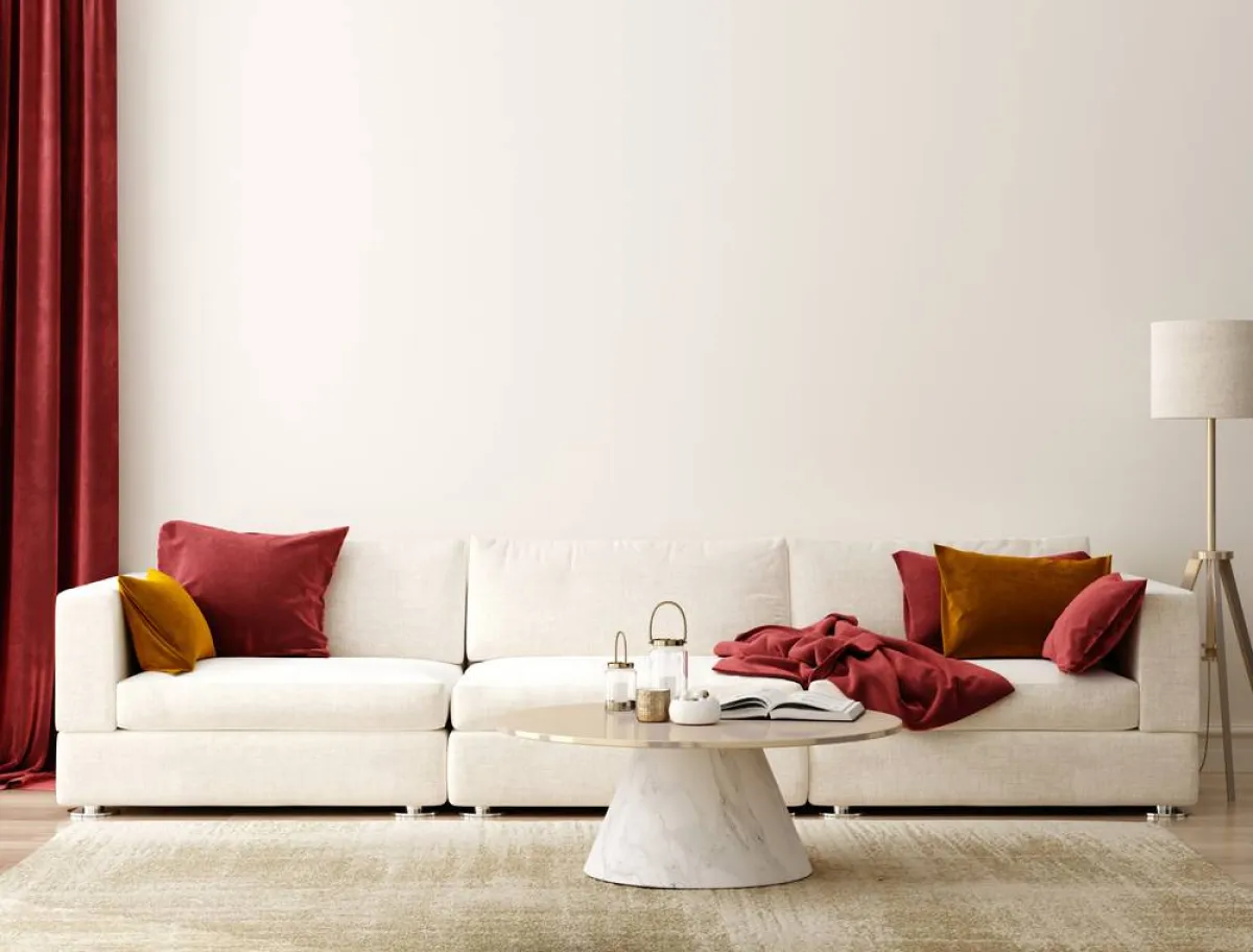 الأحمر القاني يضفي فخامة على ديكورات المنزل