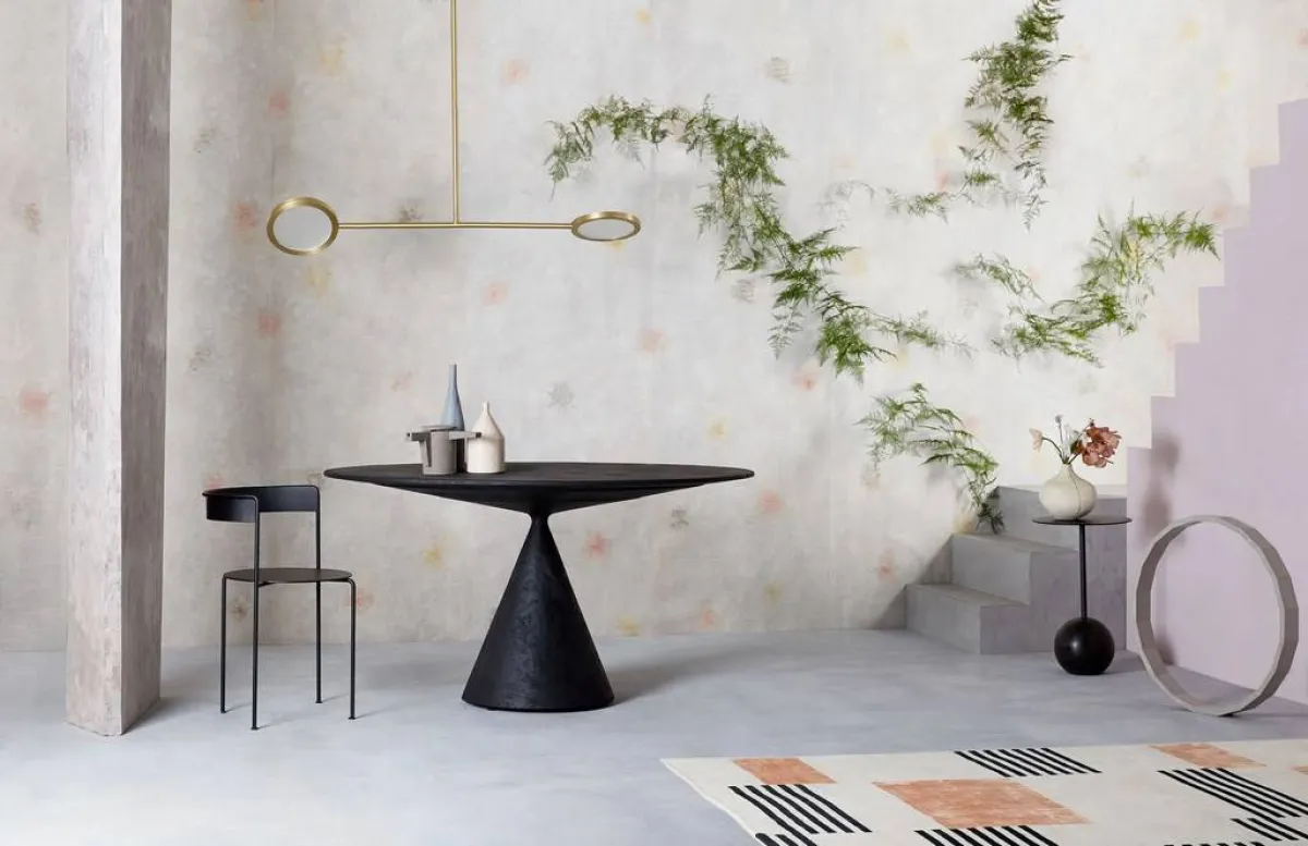 نموذج عن ورق الجدران في المنزل المعاصر