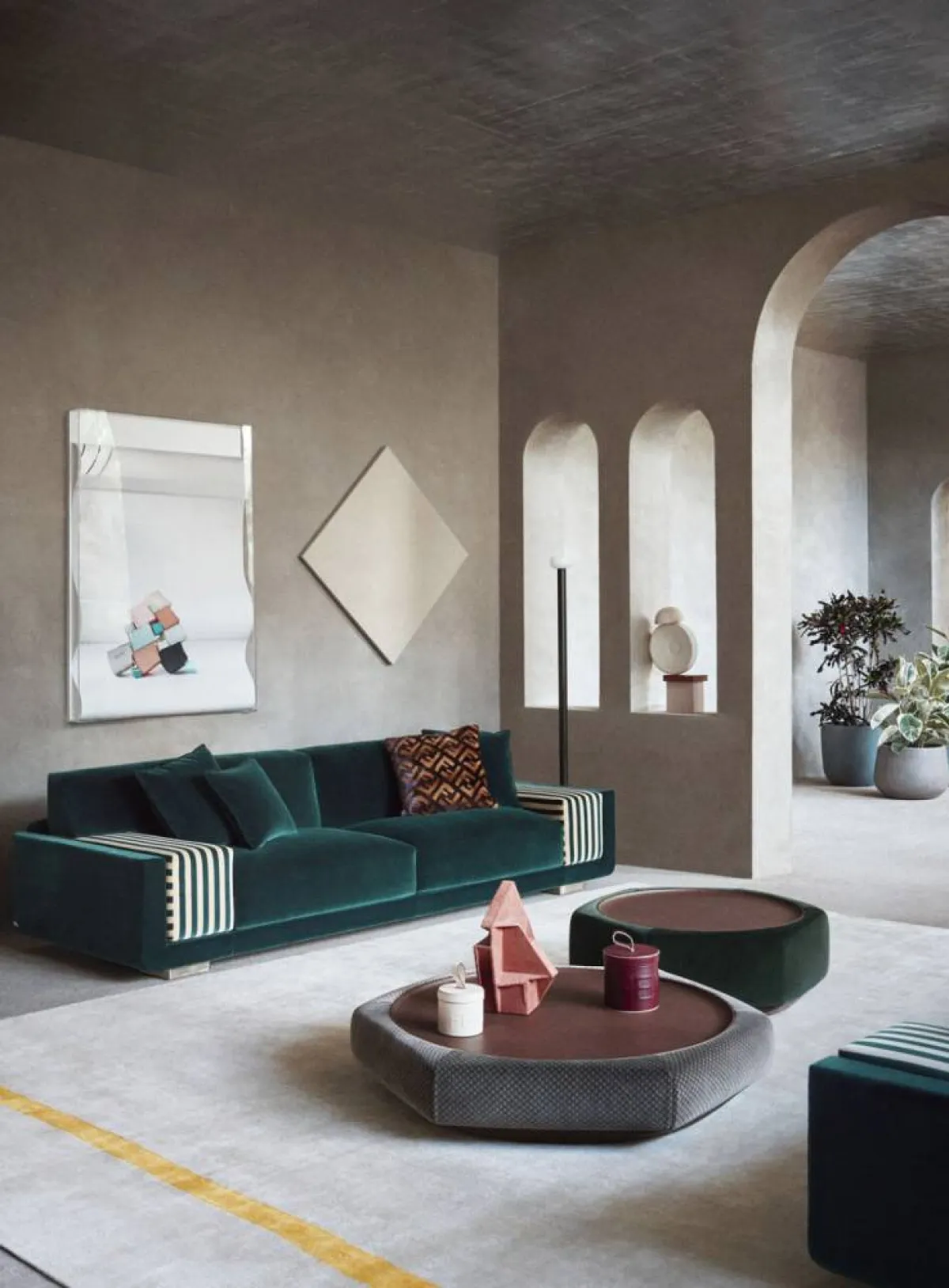 من المفضّل تكرار استخدام الألوان والأنسجة والنقوش والزخارف والأشكال، بطرق مختلفة