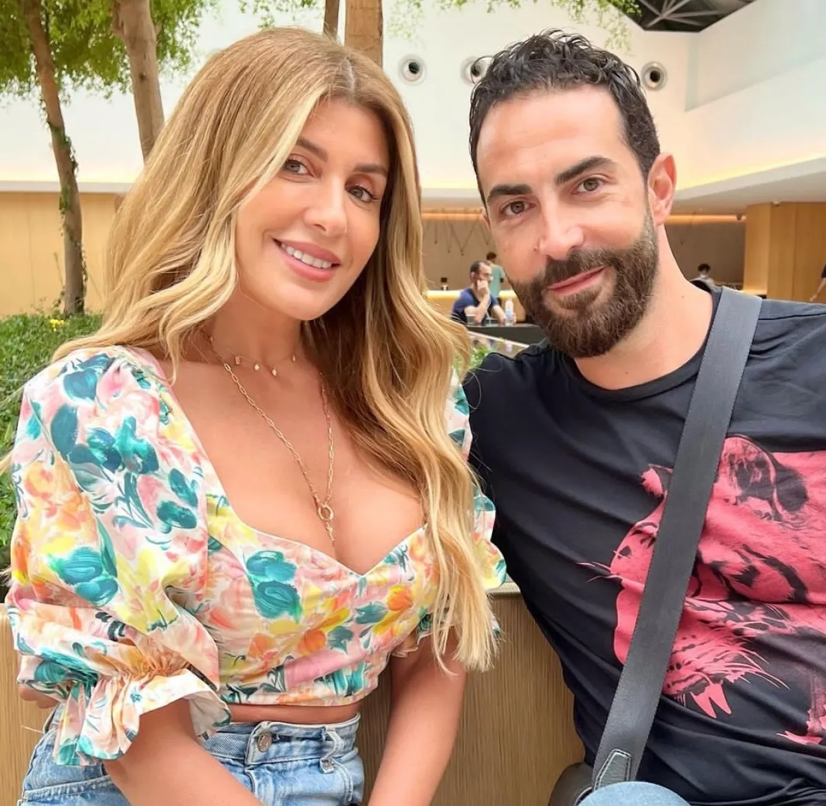 كارلوس عازار وريتا حرب- الصورة من حساب كارلوس على إنستغرام