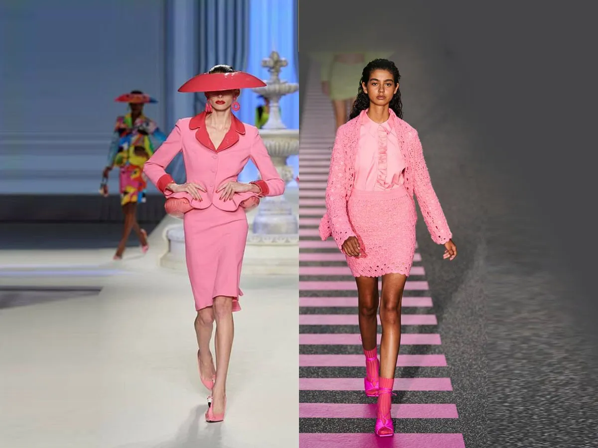 أجمل موديلات تنانير باللون الزهري 2022