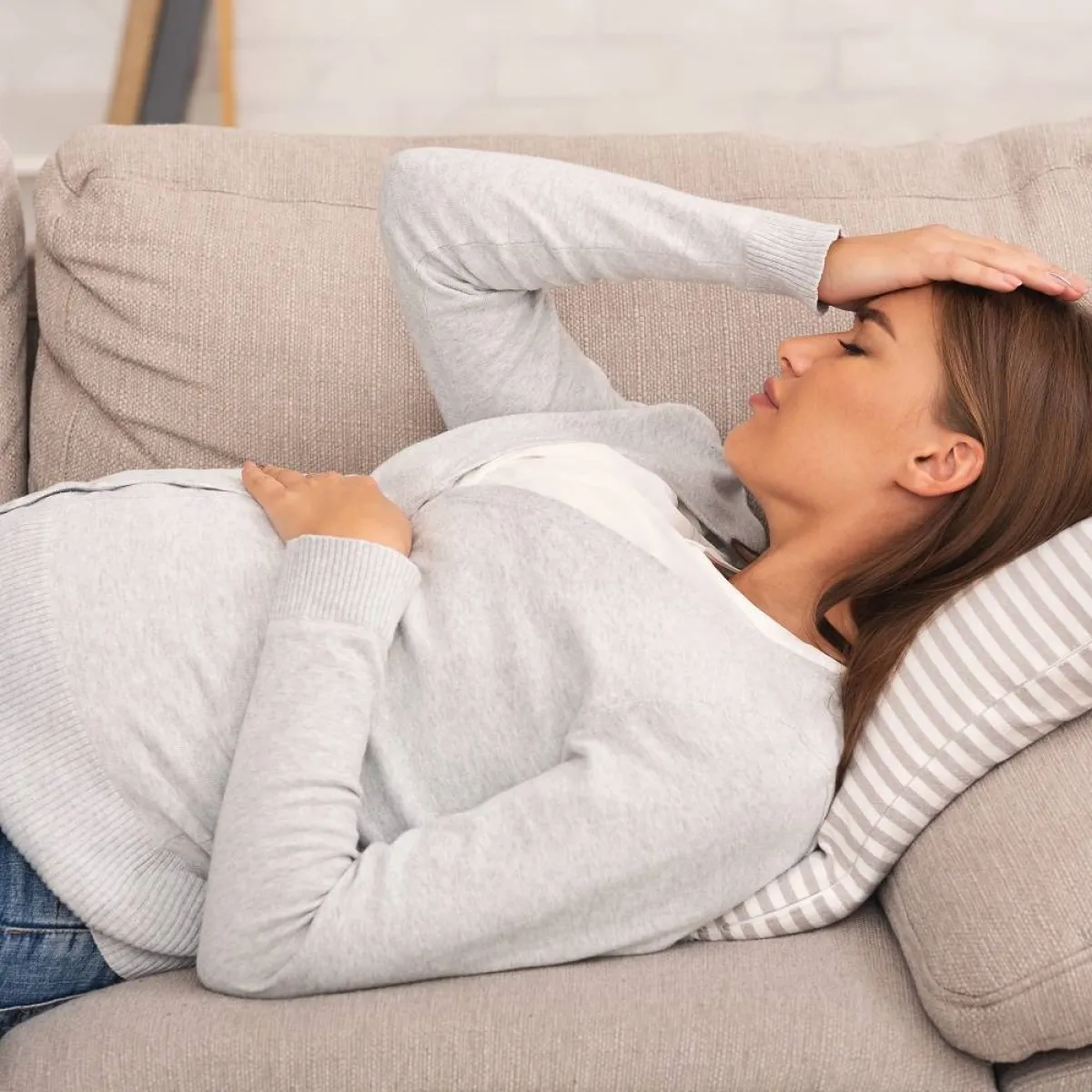 صورة لحامل مريضة