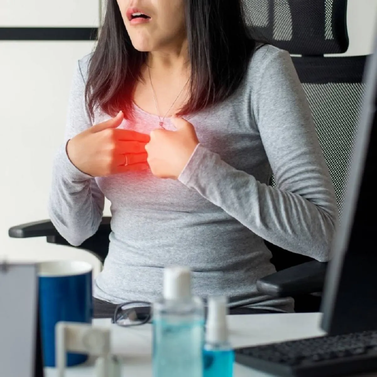 صورة لحامل مريضة