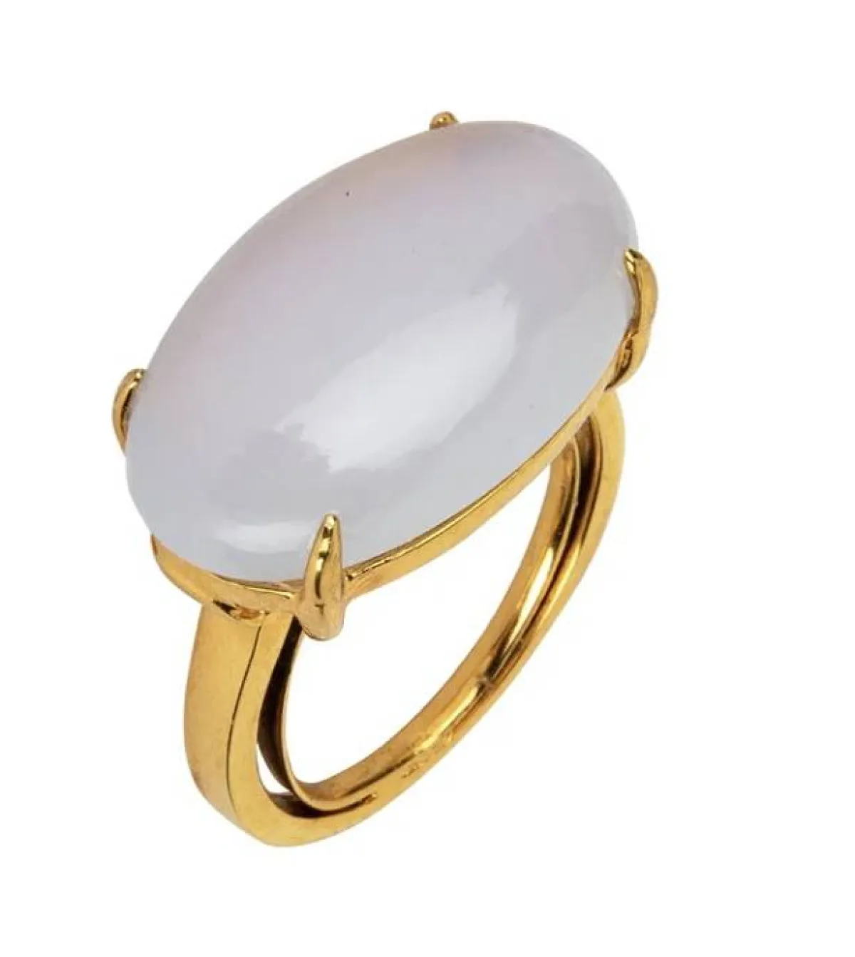خاتم العقيق الابيض من Bounkit