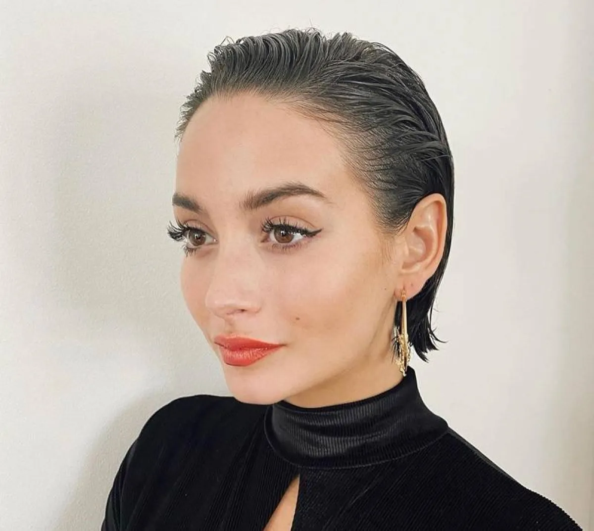 تسريحات شعر مبلل