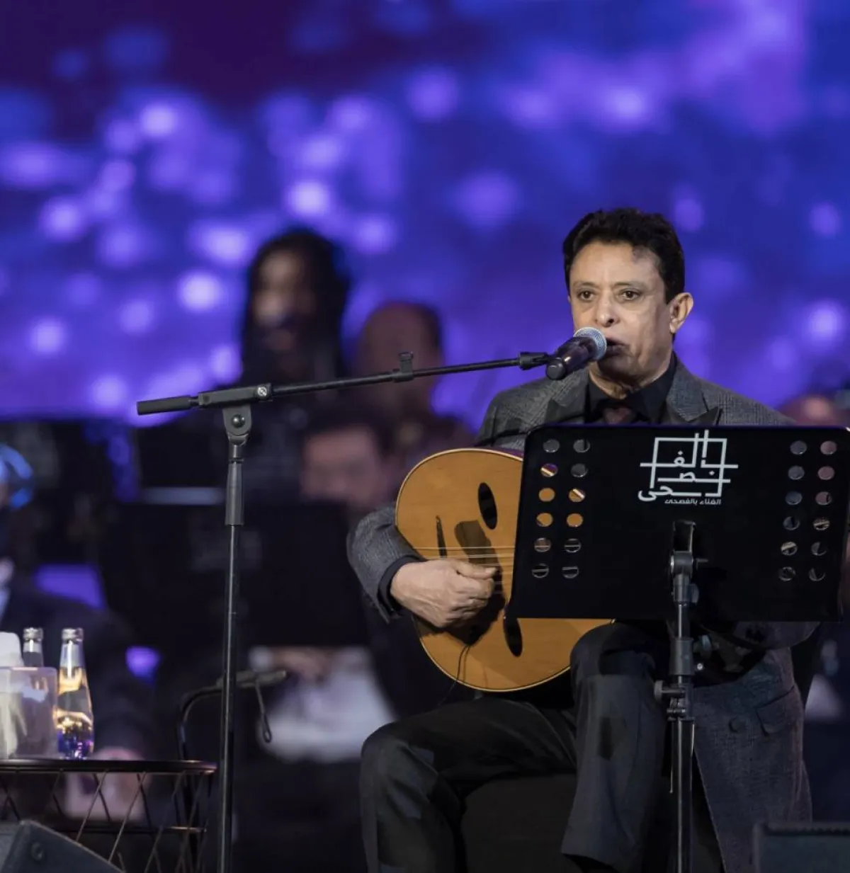 أحمد فتحي في مهرجان الغناء بالفصحى - الصورة من حساب وزارة الثقافة على تويتر