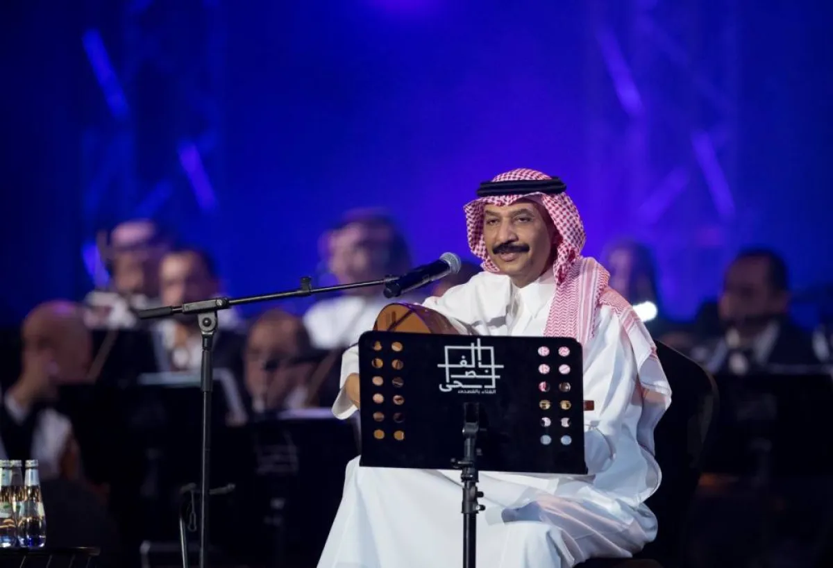 عبادي الجوهر في مهرجان الغناء بالفصحى - الصورة من حساب الفعاليات الثقافية على تويتر 