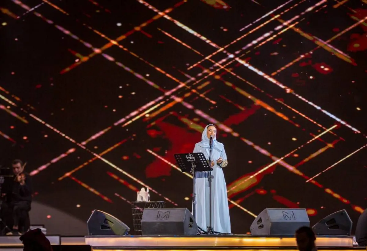 نجد في مهرجان الغناء بالفصحى - الصورة من الفعاليات الثقافية على تويتر