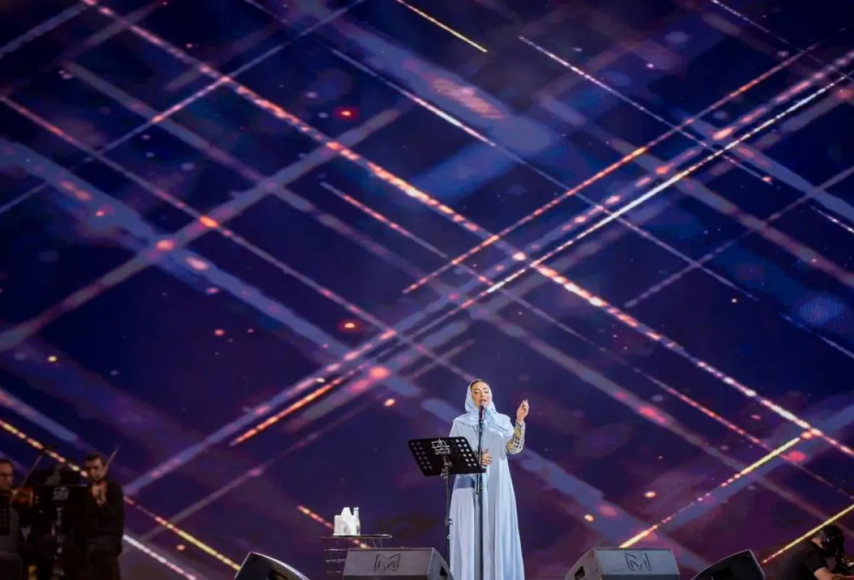 نجد في مهرجان الغناء بالفصحى - الصورة من الفعاليات الثقافية على تويتر