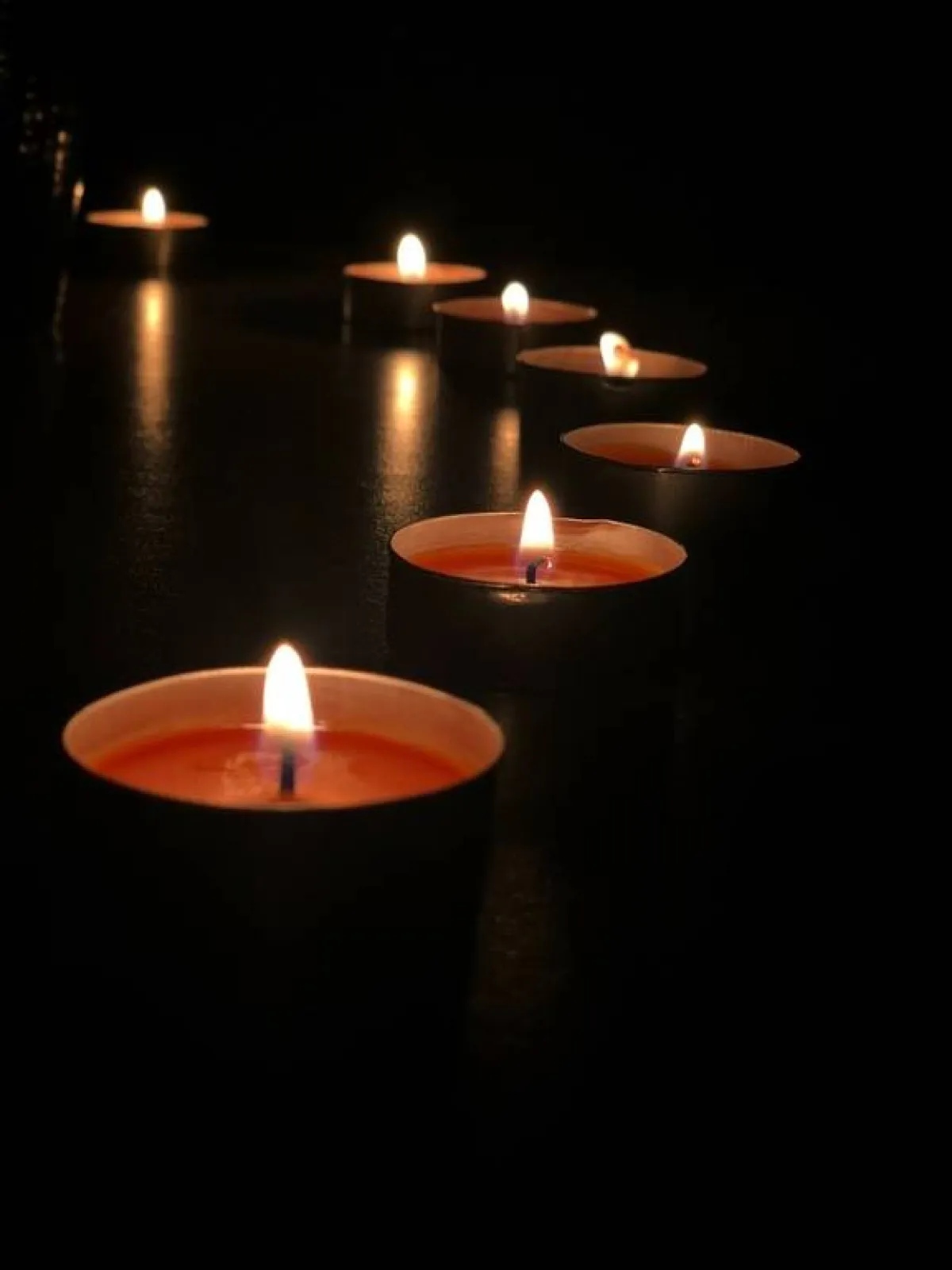 حضور الشموع في غرفة النوم