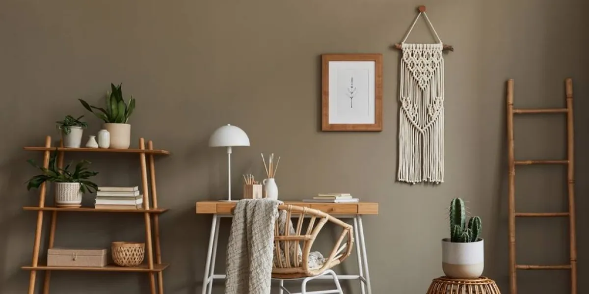 سلّم مثبّت على الحائط، يبدو كأنّه إكسسوار 