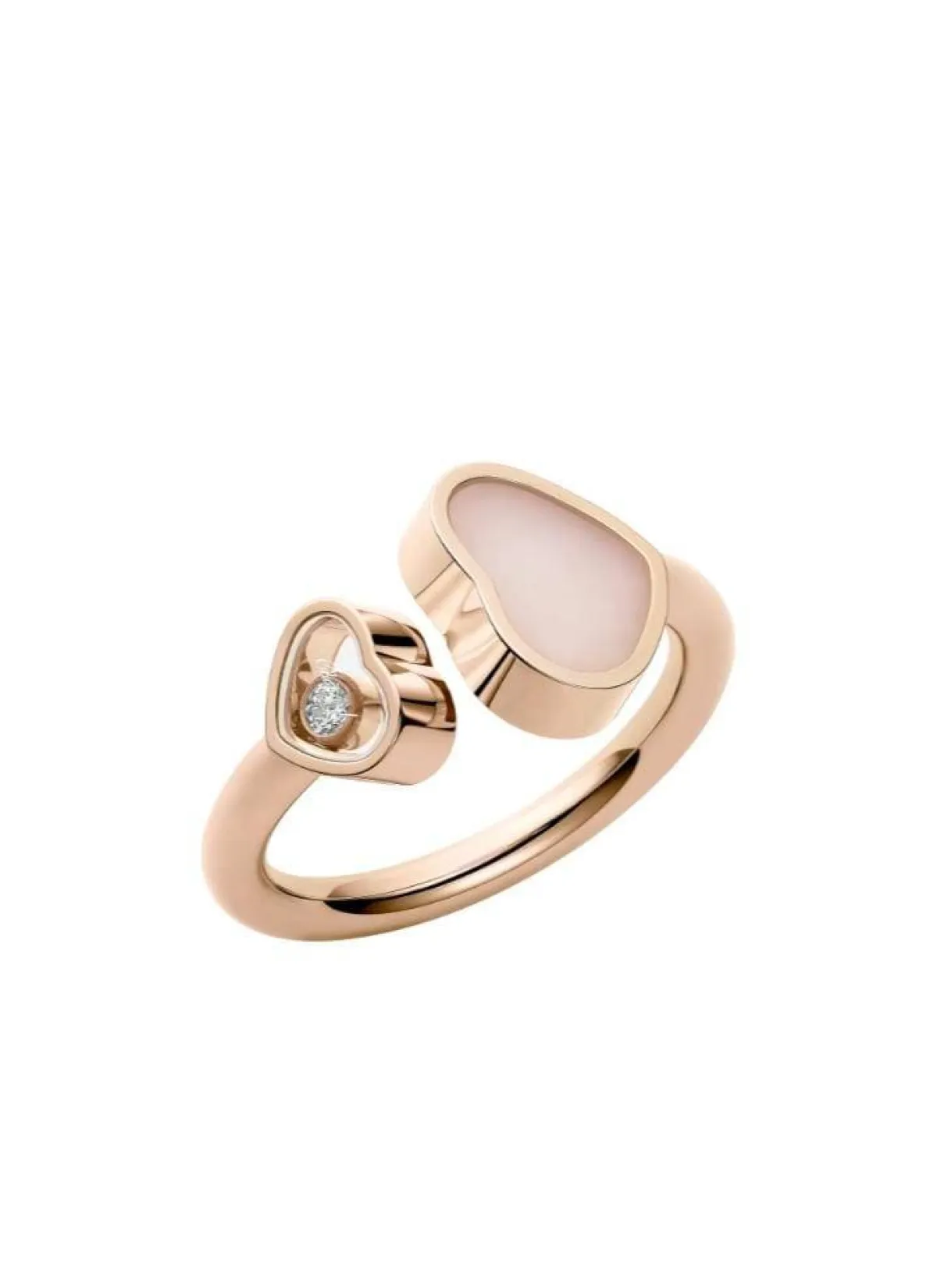  اكتوبر شهر حجر الأوبال ..خاتم HAPPY HEARTS من شوبارد Chopard 